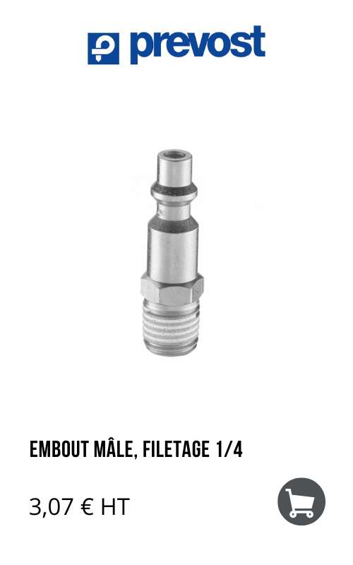 Embout filetage 1/4