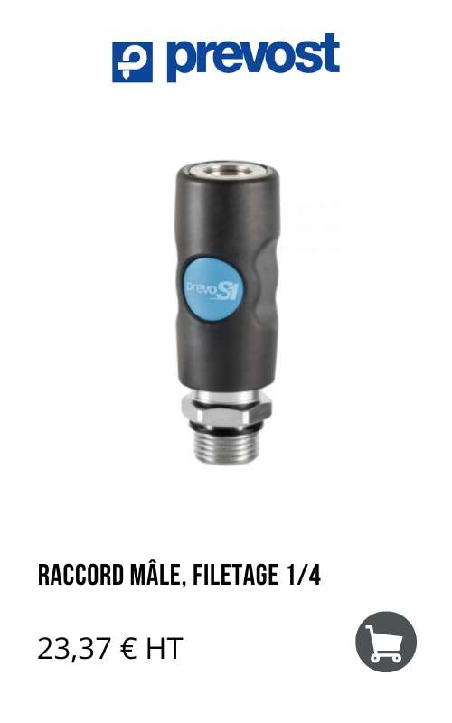 Raccord mâle